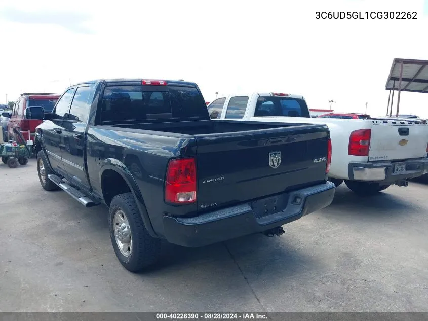 3C6UD5GL1CG302262 2012 Ram 2500 Laramie Longhorn/Limited Edition