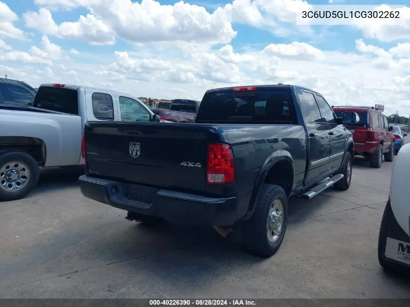 3C6UD5GL1CG302262 2012 Ram 2500 Laramie Longhorn/Limited Edition