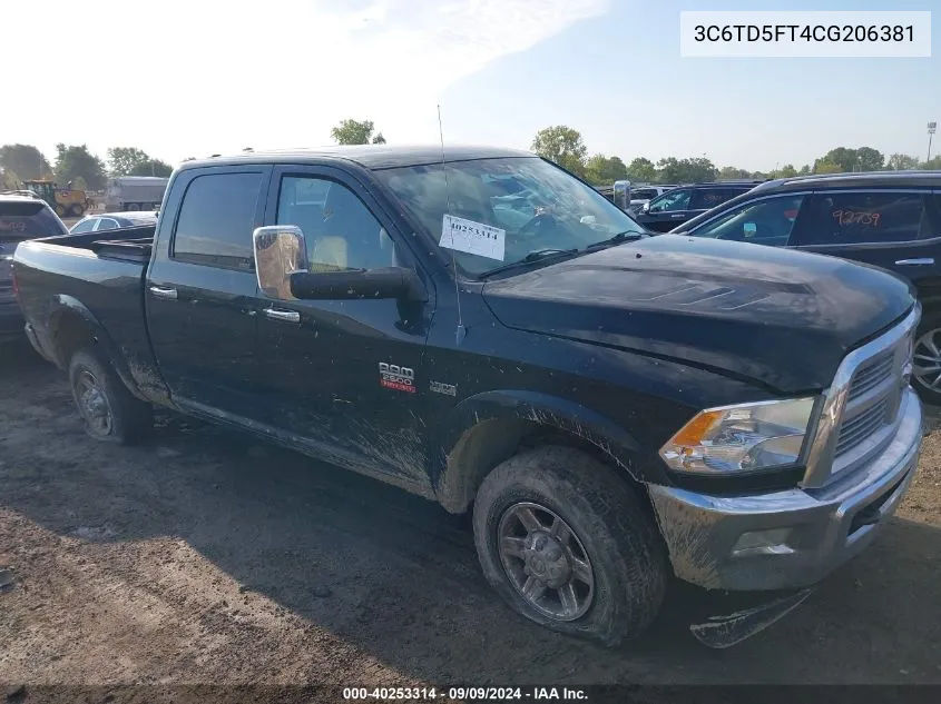 3C6TD5FT4CG206381 2012 Ram 2500 Laramie