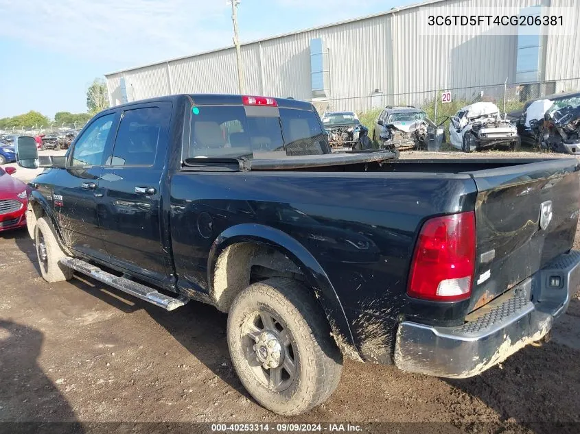 3C6TD5FT4CG206381 2012 Ram 2500 Laramie