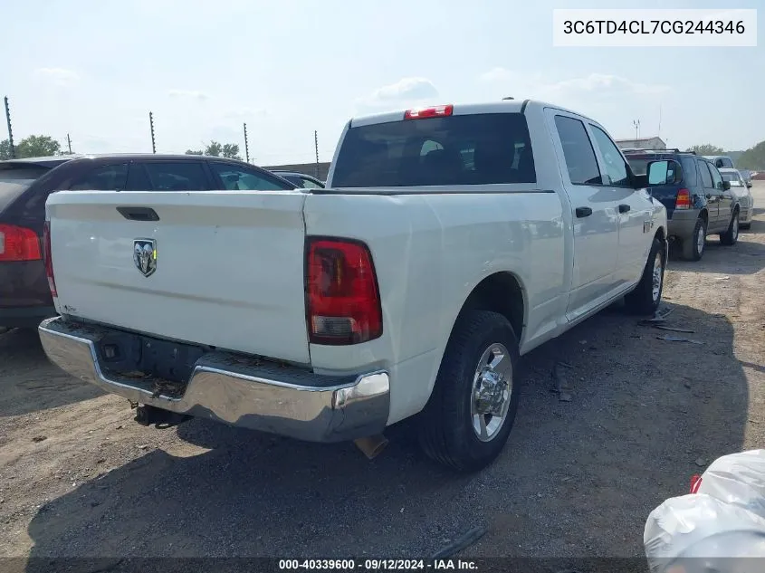 3C6TD4CL7CG244346 2012 Ram 2500 St