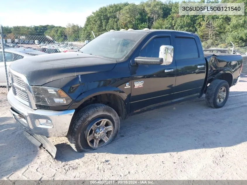 2012 Ram 2500 Laramie VIN: 3C6UD5FL5CG121540 Lot: 40372017