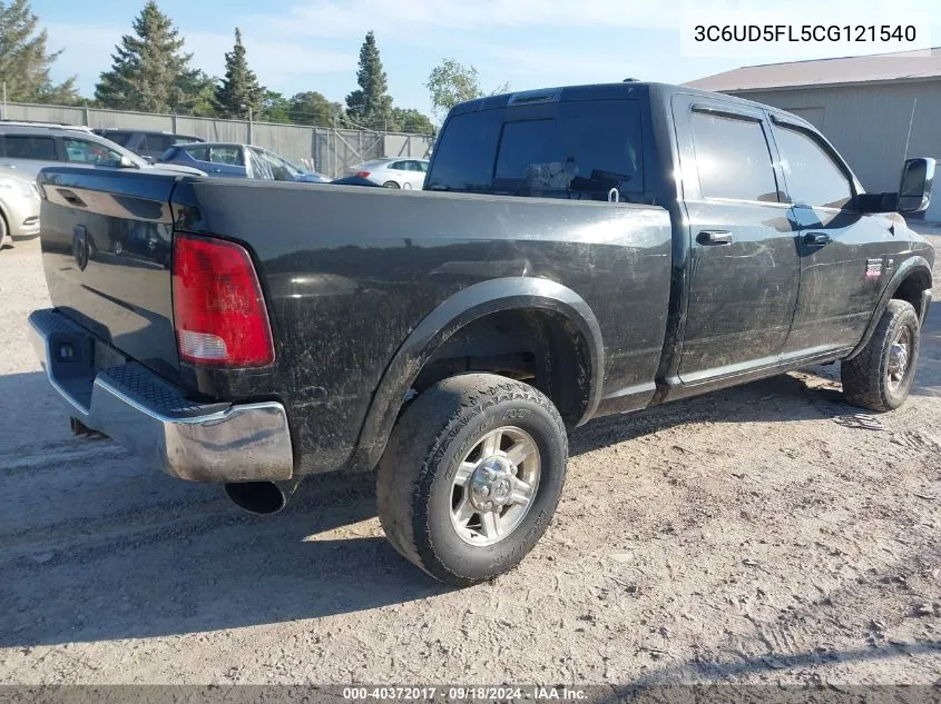 2012 Ram 2500 Laramie VIN: 3C6UD5FL5CG121540 Lot: 40372017