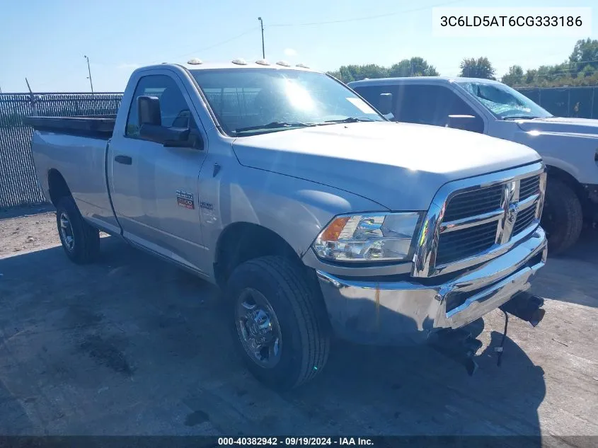 2012 Ram 2500 St VIN: 3C6LD5AT6CG333186 Lot: 40382942