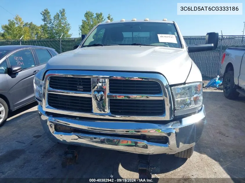 2012 Ram 2500 St VIN: 3C6LD5AT6CG333186 Lot: 40382942