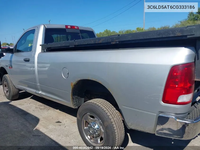 2012 Ram 2500 St VIN: 3C6LD5AT6CG333186 Lot: 40382942