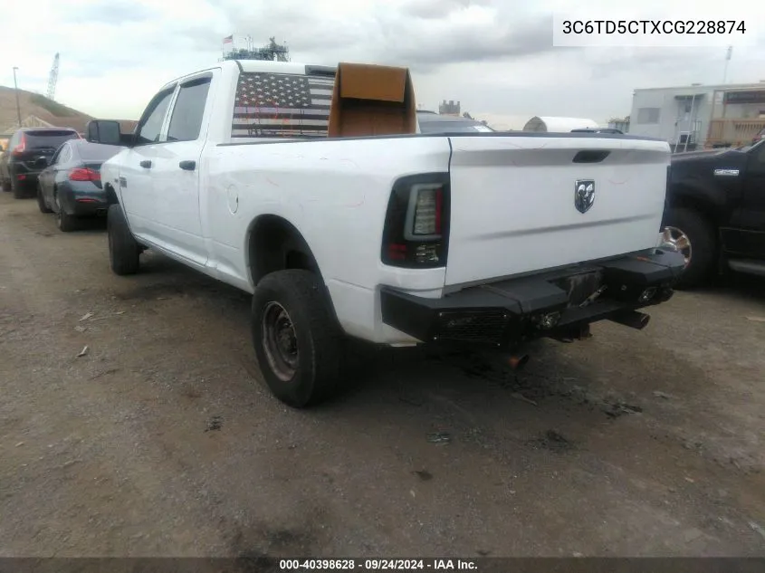 3C6TD5CTXCG228874 2012 Ram 2500 St