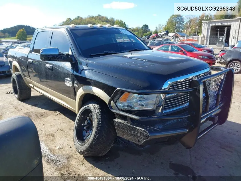 2012 Ram 2500 Laramie Longhorn/Limited Edition VIN: 3C6UD5GLXCG236343 Lot: 40491864