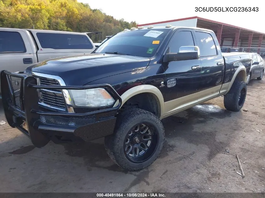 2012 Ram 2500 Laramie Longhorn/Limited Edition VIN: 3C6UD5GLXCG236343 Lot: 40491864