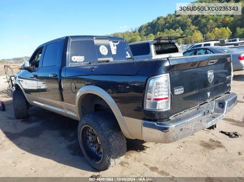 2012 Ram 2500 Laramie Longhorn/Limited Edition VIN: 3C6UD5GLXCG236343 Lot: 40491864