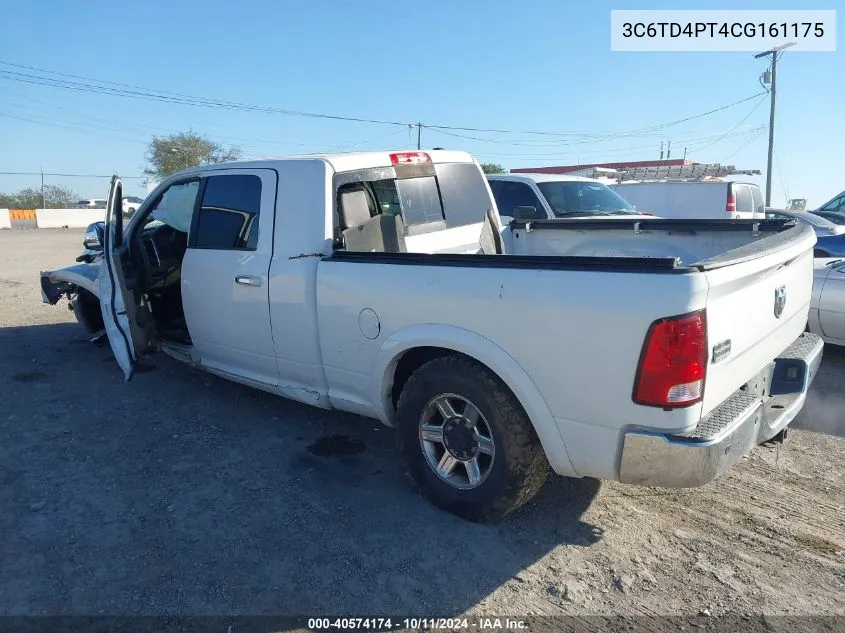 2012 Ram 2500 Longhorn VIN: 3C6TD4PT4CG161175 Lot: 40574174