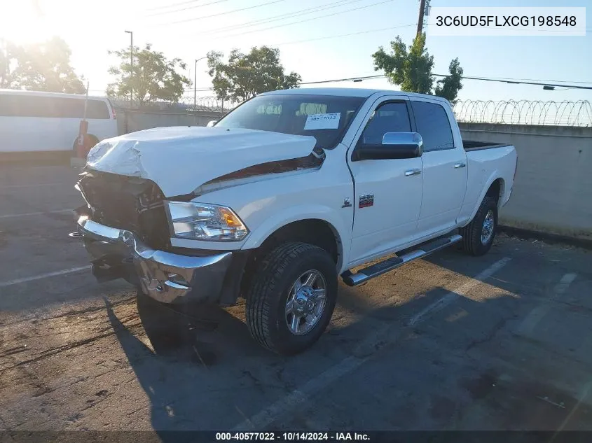 2012 Ram 2500 Laramie VIN: 3C6UD5FLXCG198548 Lot: 40577022