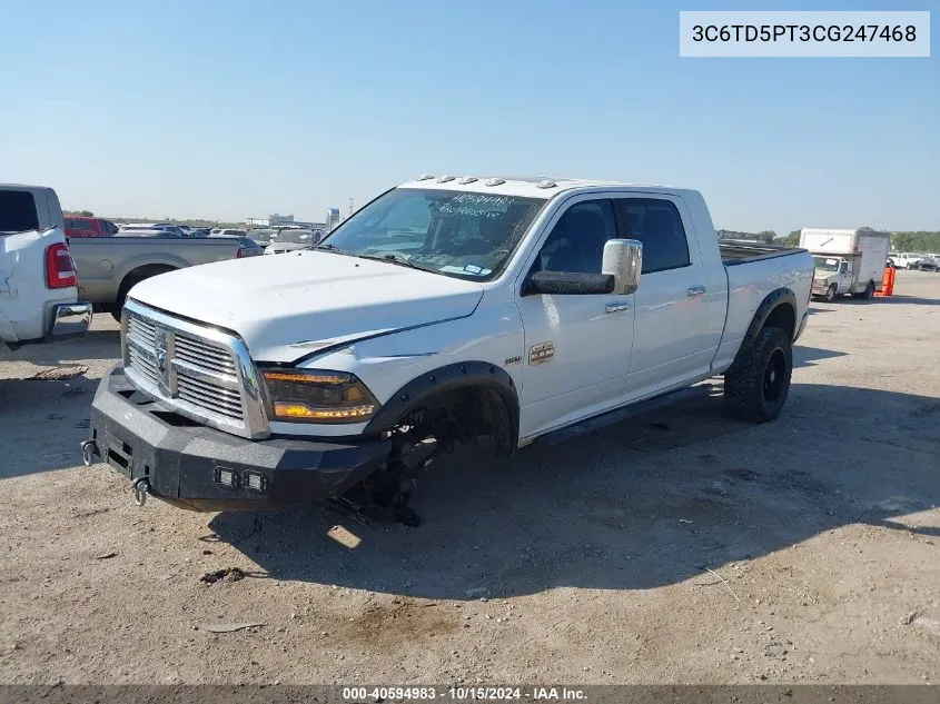 3C6TD5PT3CG247468 2012 Ram 2500 Laramie Longhorn/Limited Edition