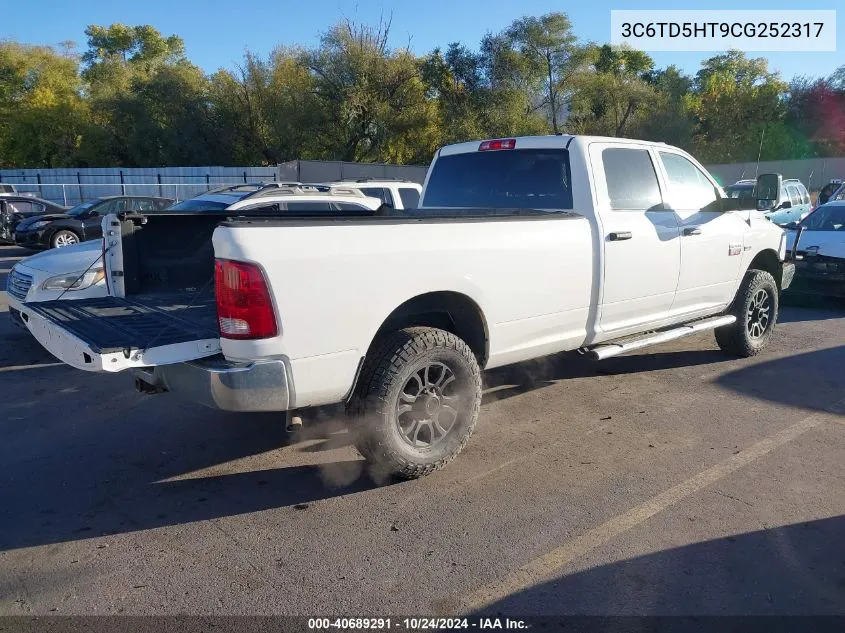 2012 Ram 2500 St VIN: 3C6TD5HT9CG252317 Lot: 40689291