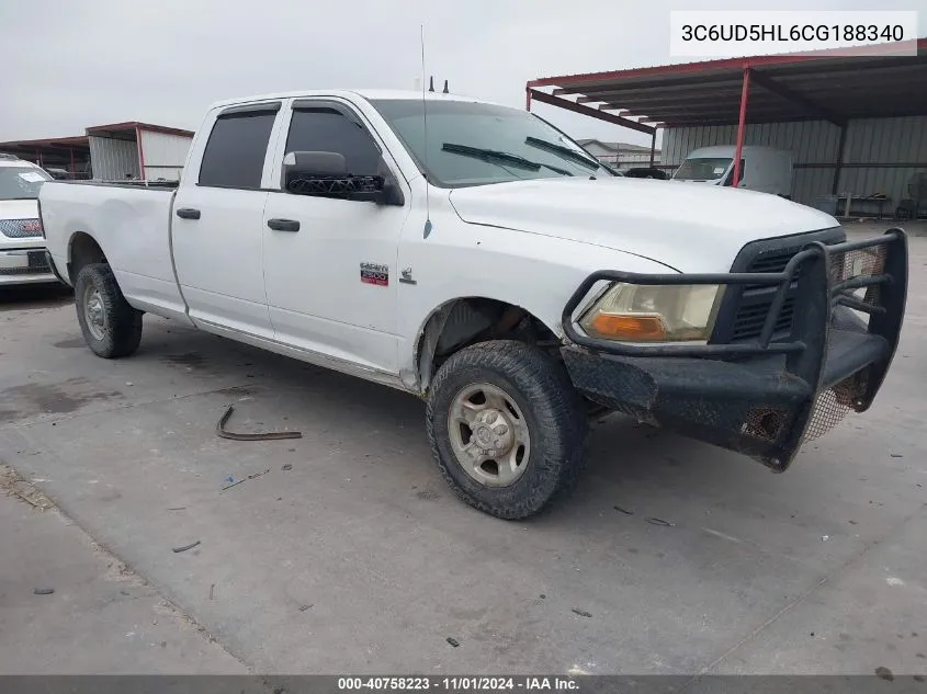 2012 Ram 2500 St VIN: 3C6UD5HL6CG188340 Lot: 40758223