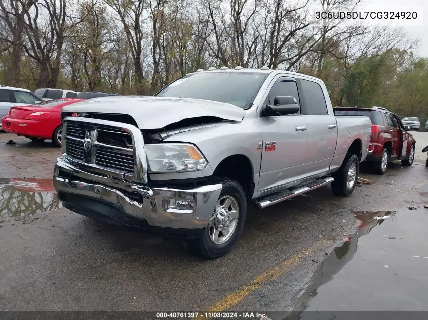 2012 Ram 2500 Slt VIN: 3C6UD5DL7CG324920 Lot: 40761397