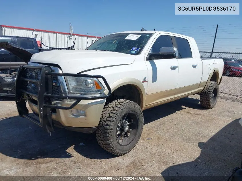 2013 Ram 2500 Laramie Longhorn VIN: 3C6UR5PL0DG536170 Lot: 40080408