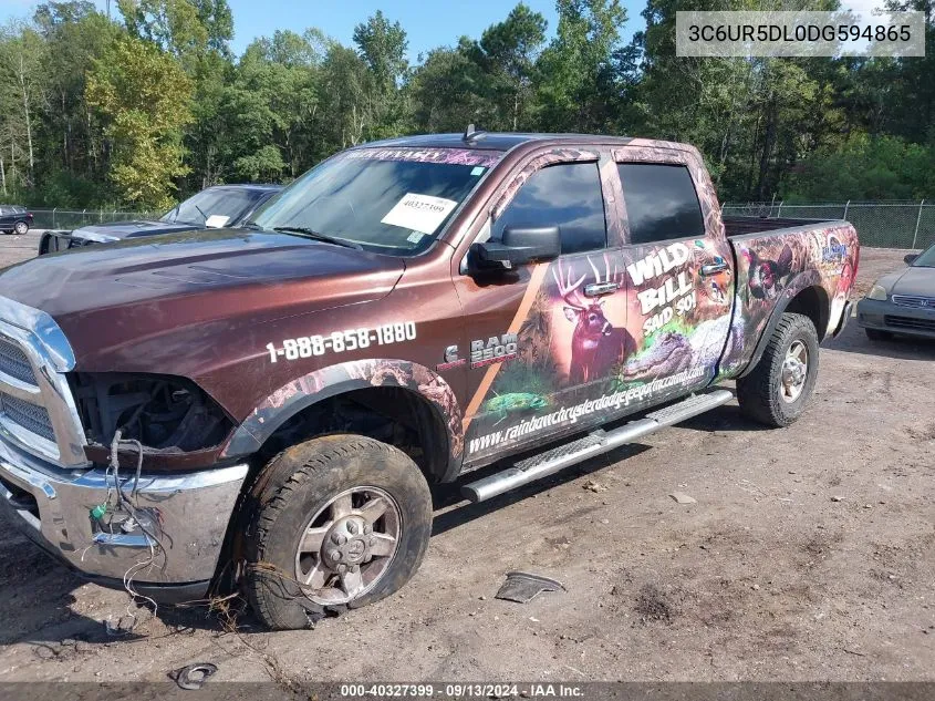 2013 Ram 2500 Slt VIN: 3C6UR5DL0DG594865 Lot: 40327399