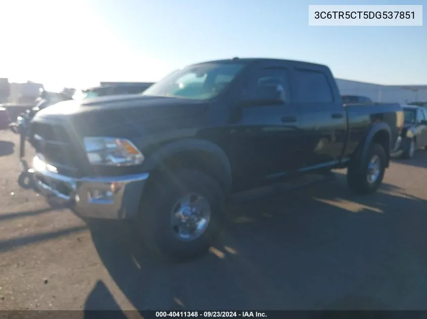 2013 Ram 2500 St VIN: 3C6TR5CT5DG537851 Lot: 40411348