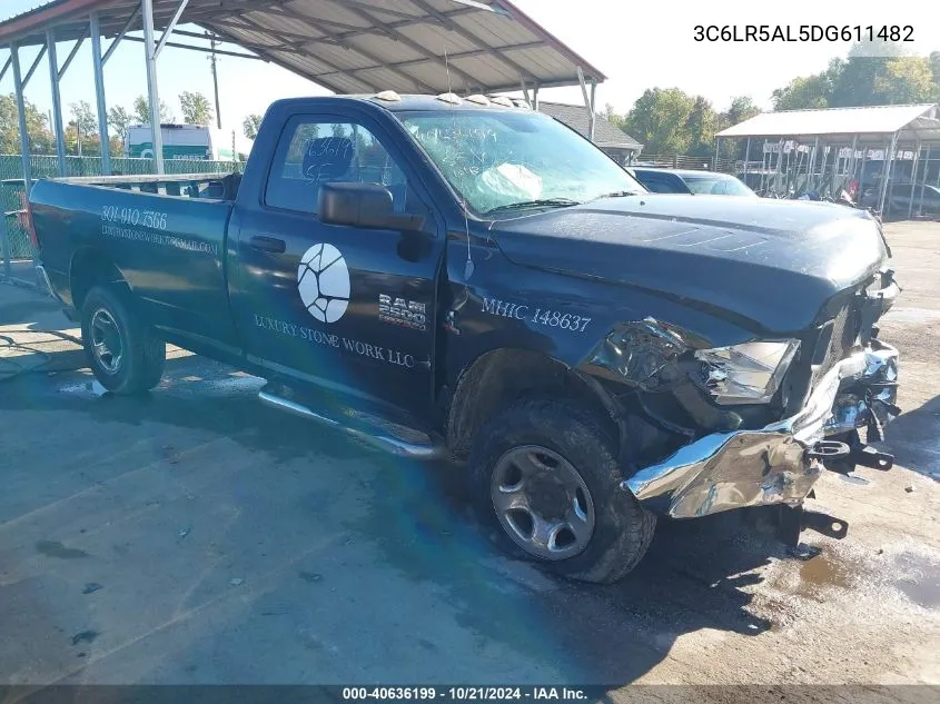 2013 Ram 2500 Tradesman VIN: 3C6LR5AL5DG611482 Lot: 40636199