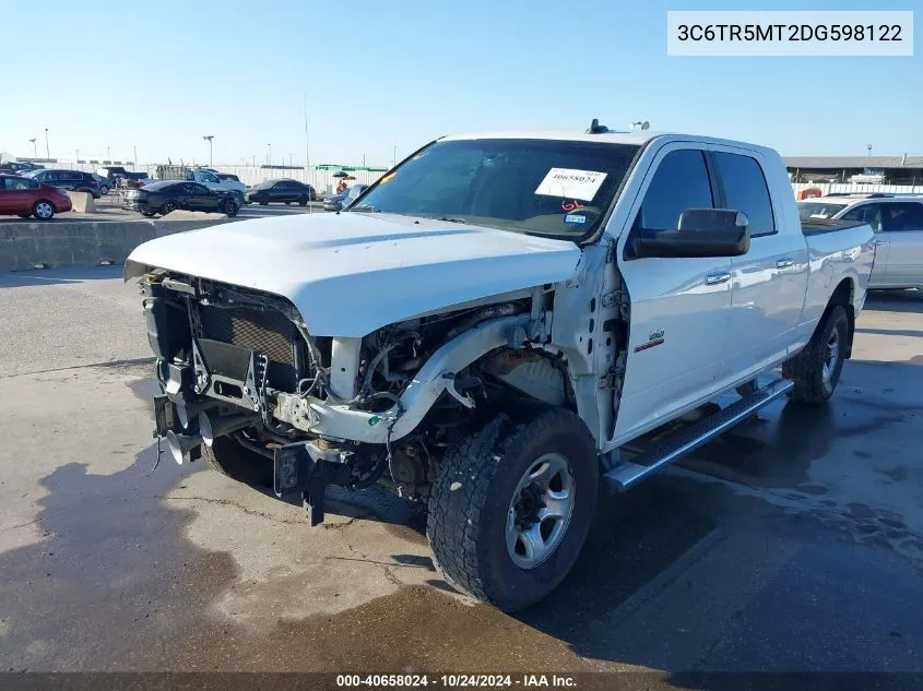 2013 Ram 2500 Slt VIN: 3C6TR5MT2DG598122 Lot: 40658024