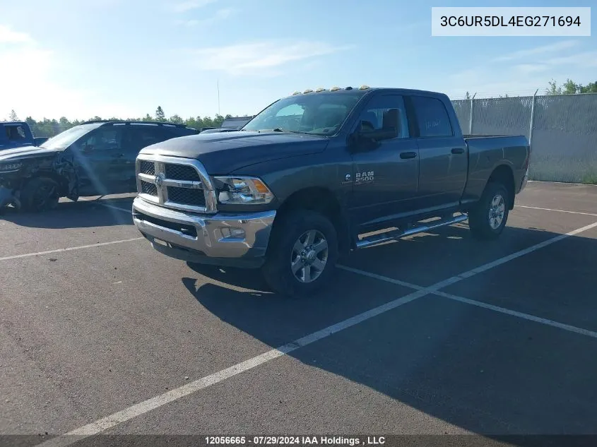 2014 Ram 2500 Slt VIN: 3C6UR5DL4EG271694 Lot: 12056665