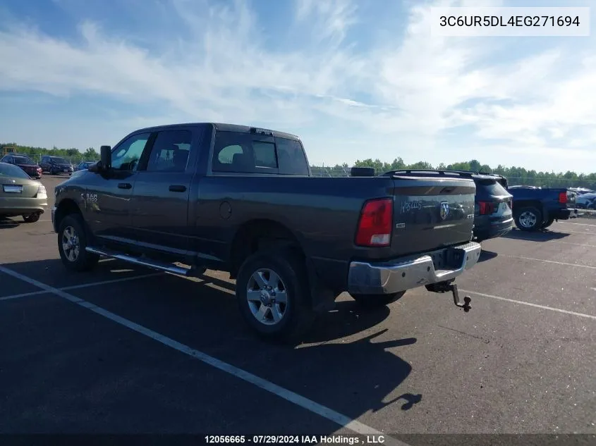 2014 Ram 2500 Slt VIN: 3C6UR5DL4EG271694 Lot: 12056665