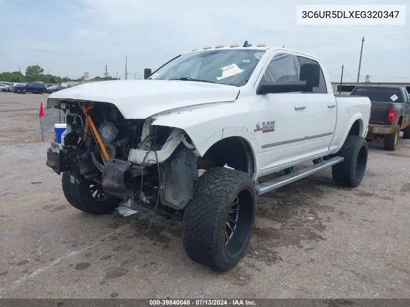 2014 Ram 2500 Lone Star VIN: 3C6UR5DLXEG320347 Lot: 39840048