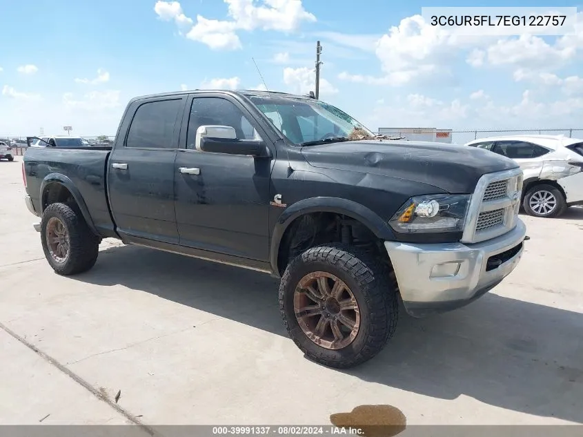 2014 Ram 2500 Laramie VIN: 3C6UR5FL7EG122757 Lot: 39991337