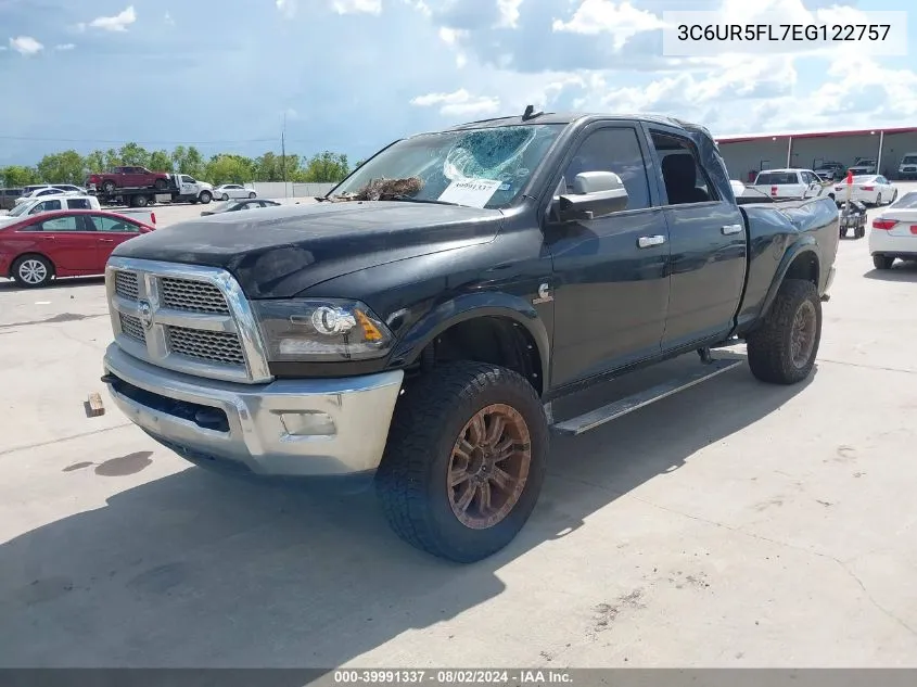 2014 Ram 2500 Laramie VIN: 3C6UR5FL7EG122757 Lot: 39991337