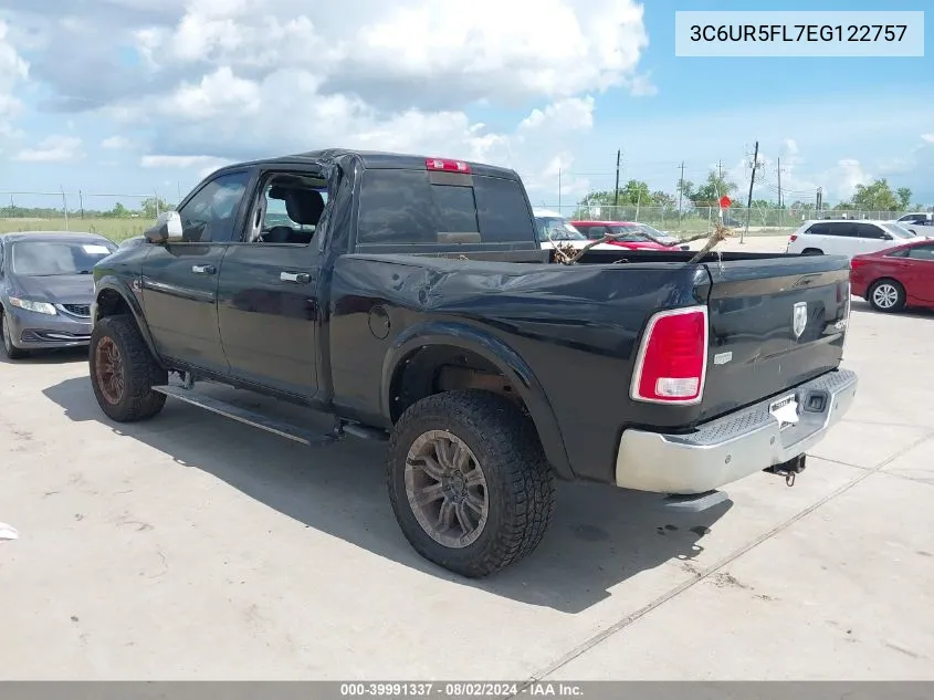 2014 Ram 2500 Laramie VIN: 3C6UR5FL7EG122757 Lot: 39991337