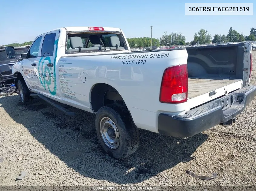 2014 Ram 2500 Tradesman VIN: 3C6TR5HT6EG281519 Lot: 40020981