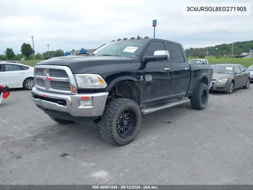 2014 Ram 2500 Longhorn VIN: 3C6UR5GL8EG271905 Lot: 40067449