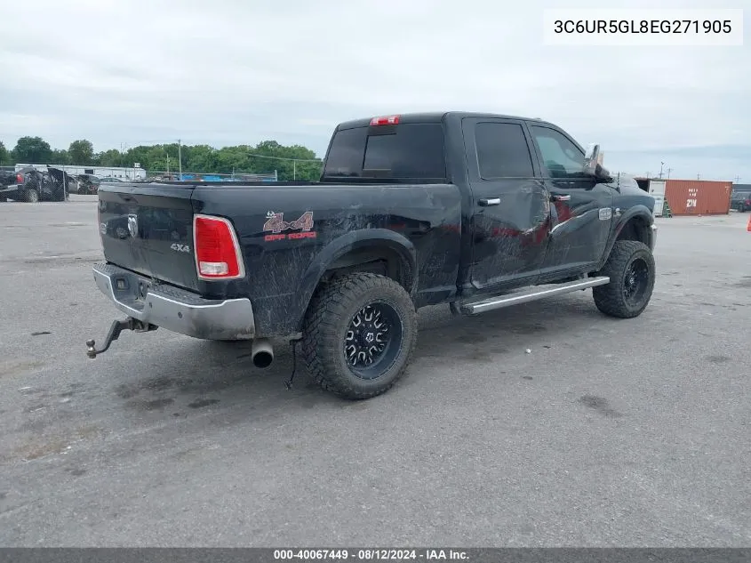 2014 Ram 2500 Longhorn VIN: 3C6UR5GL8EG271905 Lot: 40067449