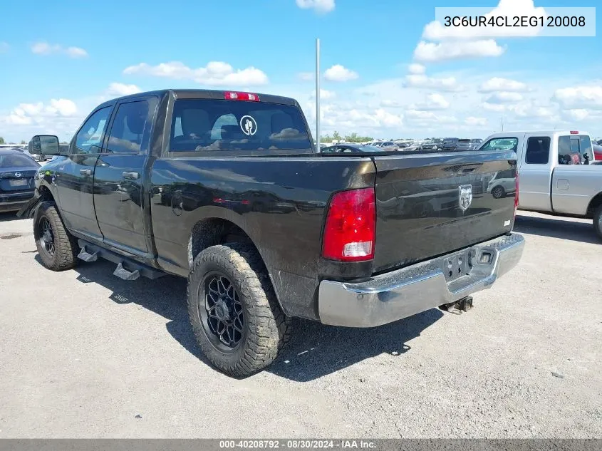 2014 Ram 2500 Tradesman VIN: 3C6UR4CL2EG120008 Lot: 40208792