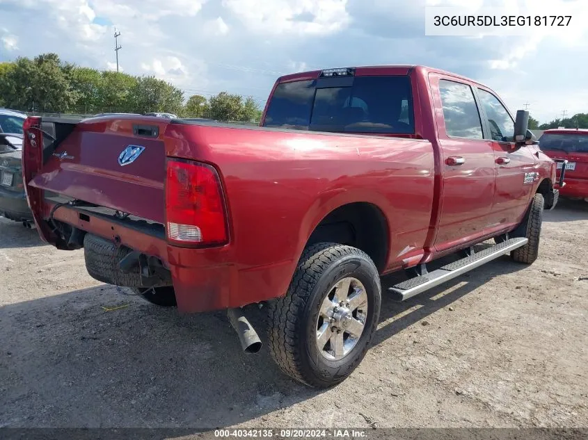 2014 Ram 2500 Lone Star VIN: 3C6UR5DL3EG181727 Lot: 40342135