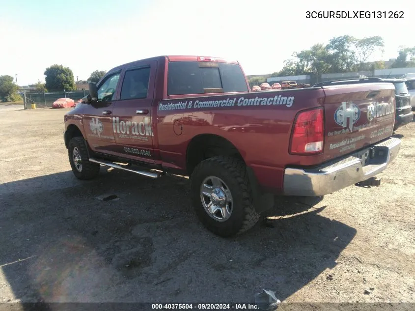 2014 Ram 2500 Slt VIN: 3C6UR5DLXEG131262 Lot: 40375504