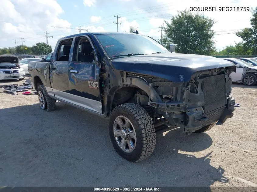 2014 Ram 2500 Laramie VIN: 3C6UR5FL9EG218759 Lot: 40396529