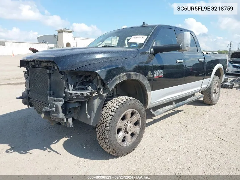 2014 Ram 2500 Laramie VIN: 3C6UR5FL9EG218759 Lot: 40396529