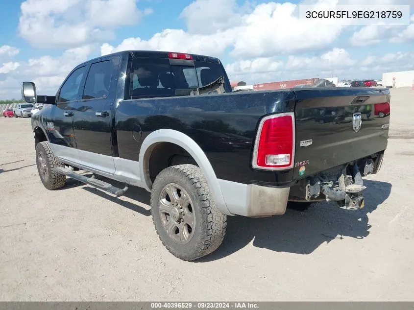 2014 Ram 2500 Laramie VIN: 3C6UR5FL9EG218759 Lot: 40396529