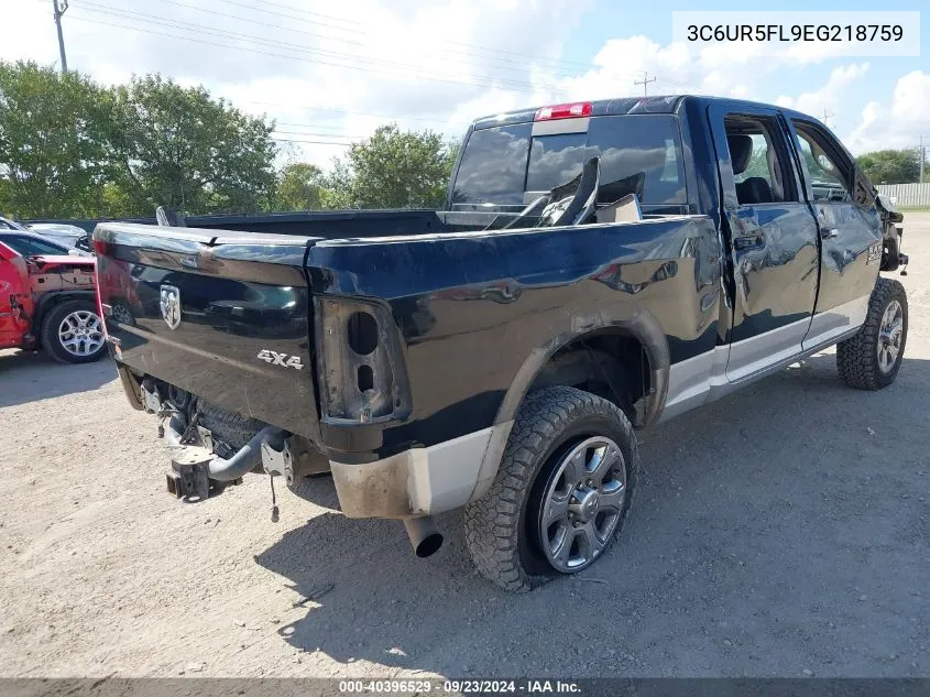 2014 Ram 2500 Laramie VIN: 3C6UR5FL9EG218759 Lot: 40396529