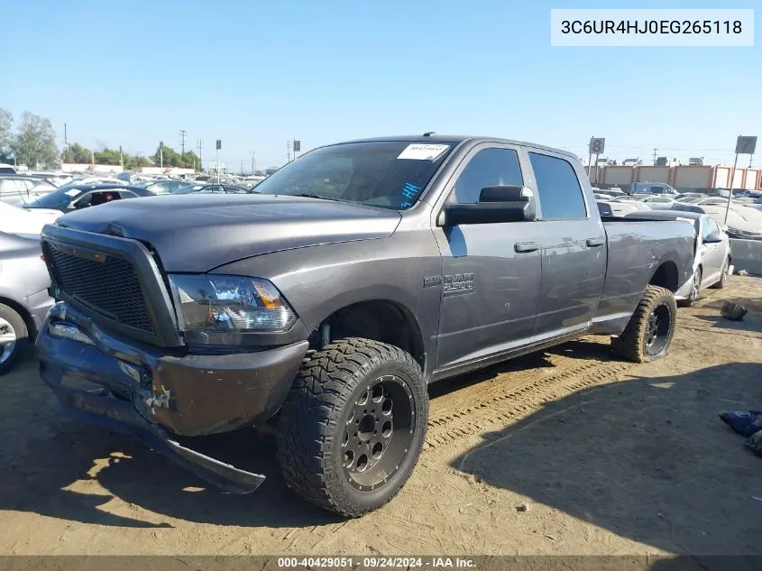 2014 Ram 2500 Tradesman VIN: 3C6UR4HJ0EG265118 Lot: 40429051