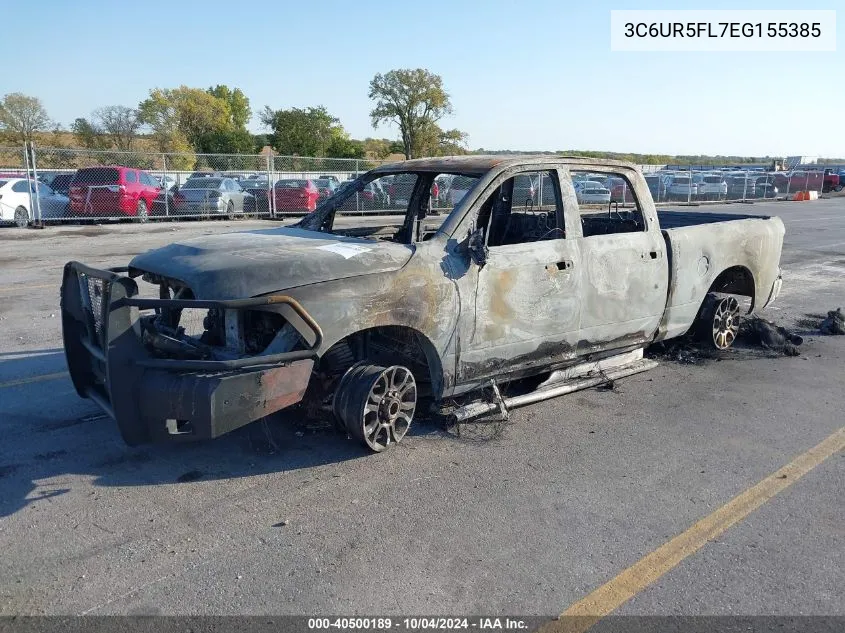 2014 Ram 2500 Laramie VIN: 3C6UR5FL7EG155385 Lot: 40500189