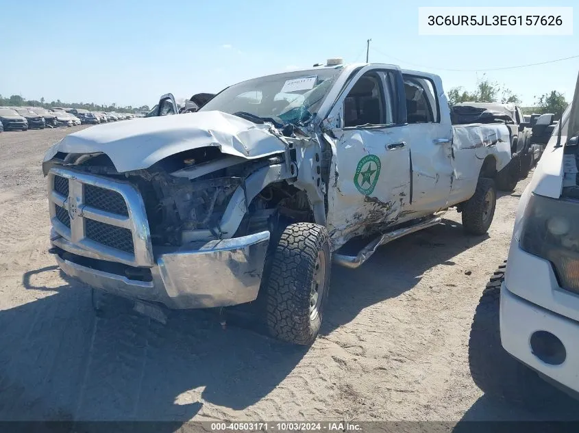 2014 Ram 2500 Slt VIN: 3C6UR5JL3EG157626 Lot: 40503171