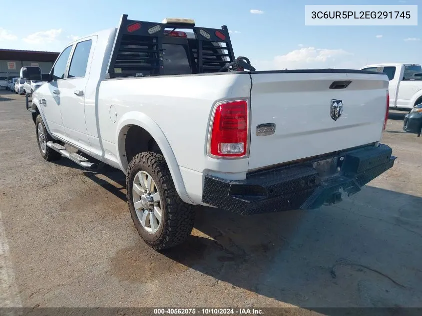 2014 Ram 2500 Longhorn VIN: 3C6UR5PL2EG291745 Lot: 40562075