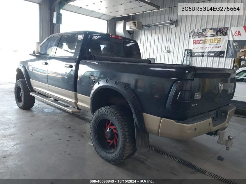 2014 Ram 2500 Longhorn VIN: 3C6UR5GL4EG276664 Lot: 40590949