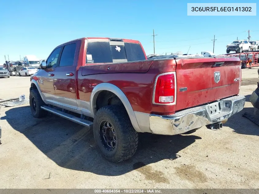 2014 Ram 2500 Laramie VIN: 3C6UR5FL6EG141302 Lot: 40654354