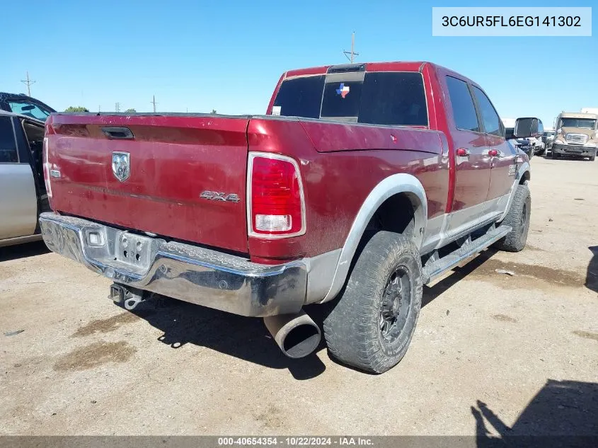 2014 Ram 2500 Laramie VIN: 3C6UR5FL6EG141302 Lot: 40654354