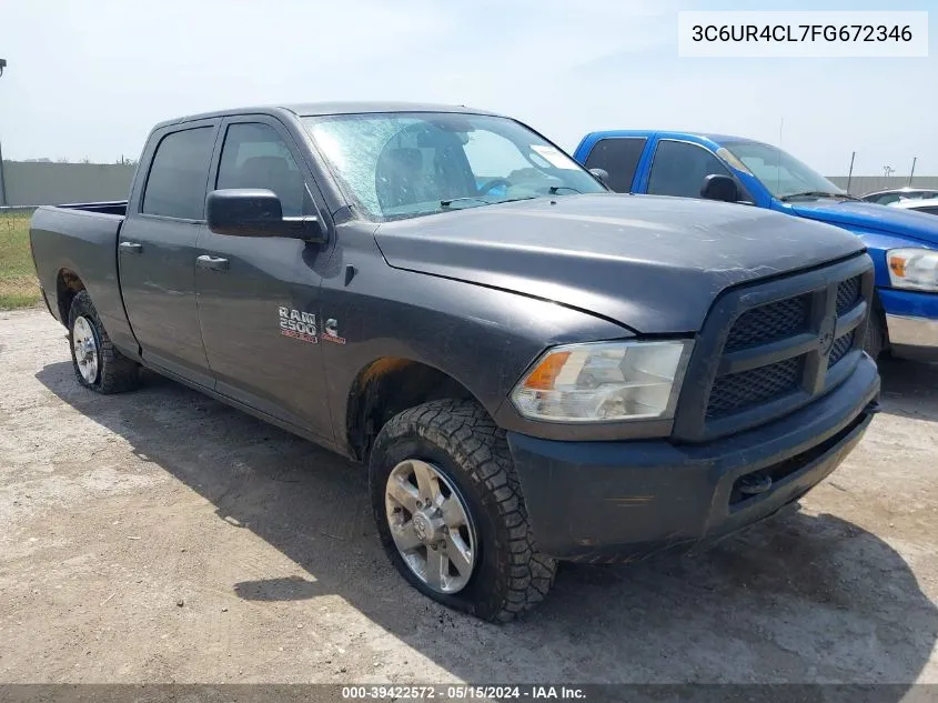 2015 Ram 2500 Tradesman VIN: 3C6UR4CL7FG672346 Lot: 39422572