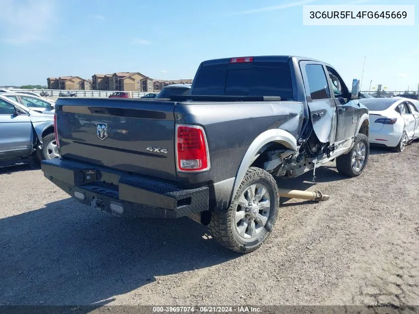 2015 Ram 2500 Laramie VIN: 3C6UR5FL4FG645669 Lot: 39697074